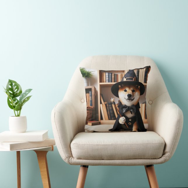 Wizard Shiba Inu Pillow (Chair)
