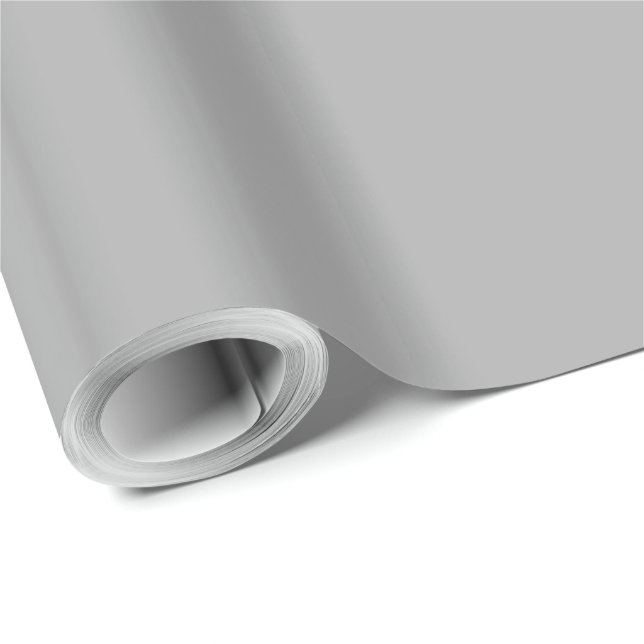 Wizard Solid Grey Wrapping Paper (Roll Corner)