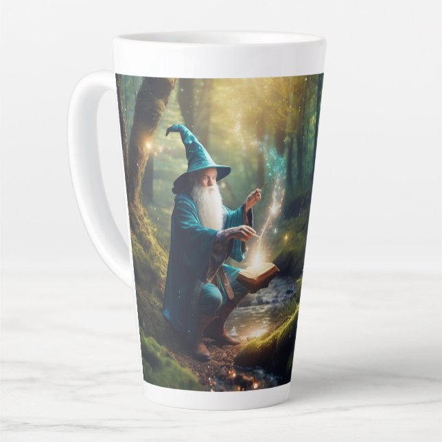 Wizard Spell Latte Mug (Left Angle)