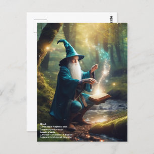Wizard Spell  Postcard