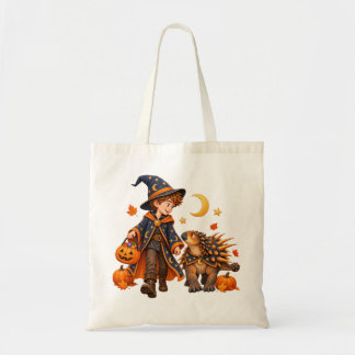 Wizard & Spicomellus Halloween Trick-or-Treat Tote Bag