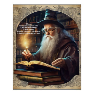 Wizard Study Poster