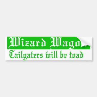 Wizard wagon bumper sticker