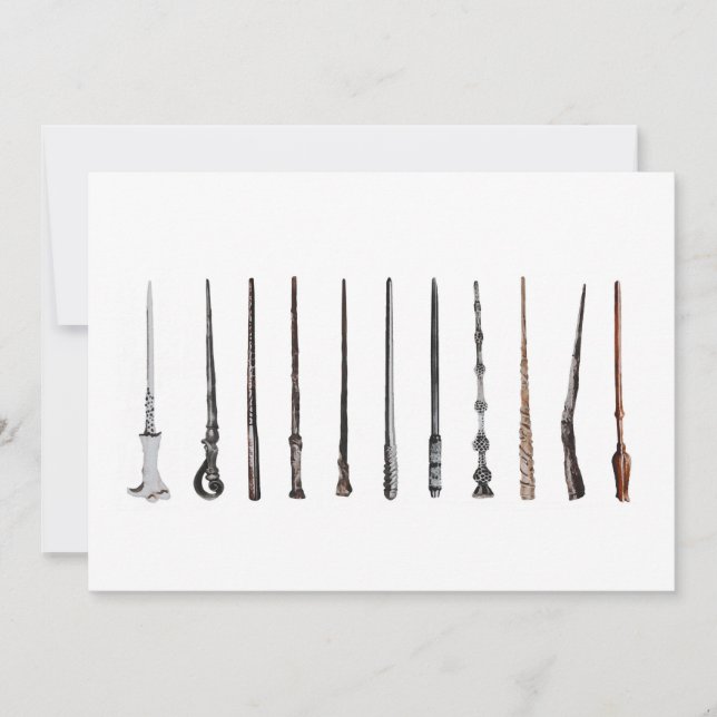 Wizard Wands Invitation (Front)