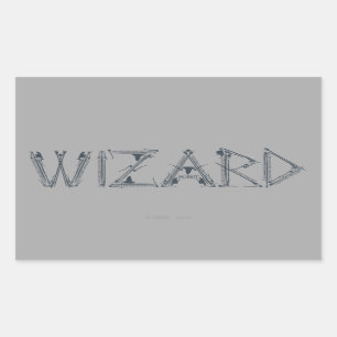 Wizard Weapon Collage Rectangular Sticker