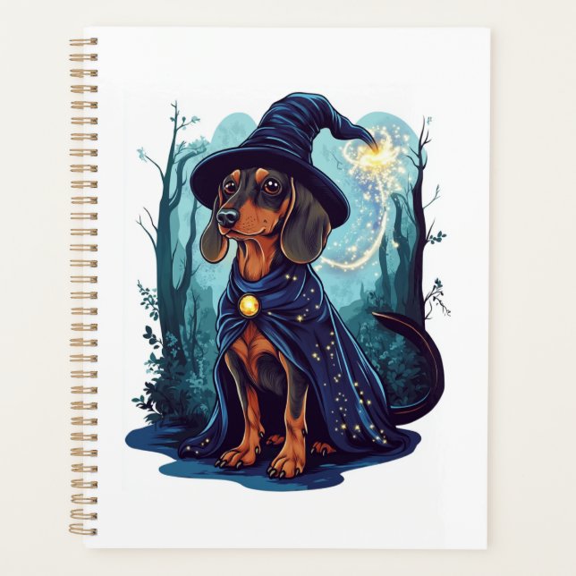 Wizard Wiener � Magical Dachshund Planner (Front)
