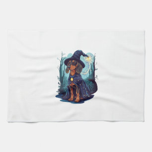 Wizard Wiener � Magical Dachshund Tea Towel