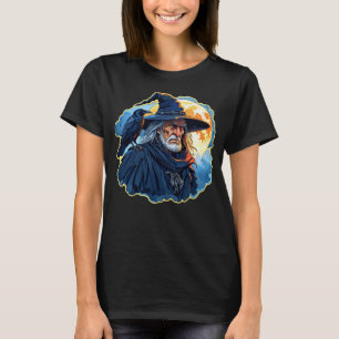 Wizard with a Raven - Halloween Fan Fun 1 T-Shirt