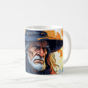 Wizard with a Raven - Halloween Fan Fun 2 Coffee Mug