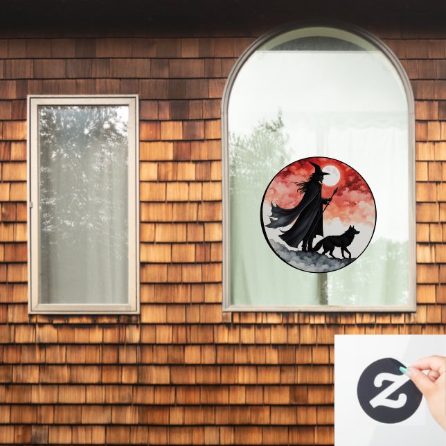 Wizard with a Wolf - Halloween Fan Fun 2 (Home Window)