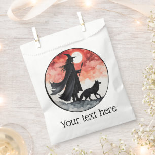 Wizard with a Wolf - Halloween Fan Fun 2 Favour Bag