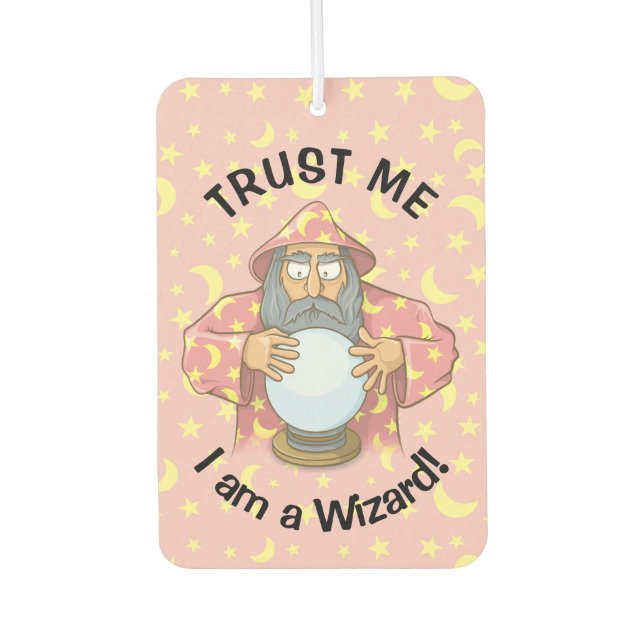 Wizard with Ball Car Air Freshener (Front)