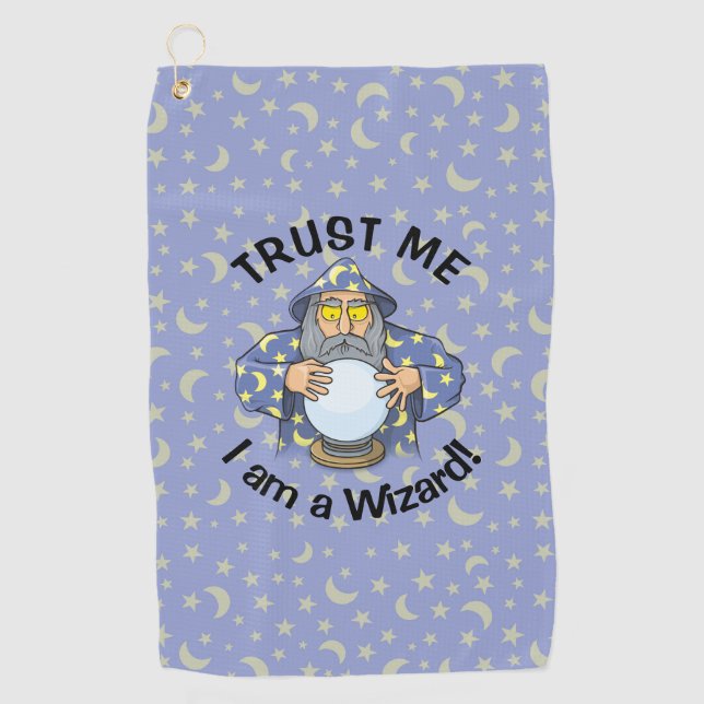 Wizard with Ball Golf Towel (Front)