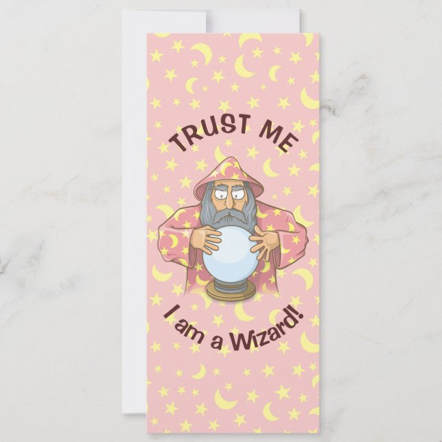 Wizard with Ball Invitation (Front)