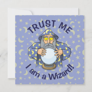Wizard with Ball Invitation