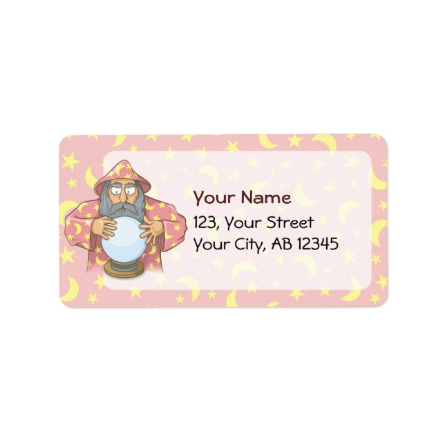 Wizard with Ball Label (Front)