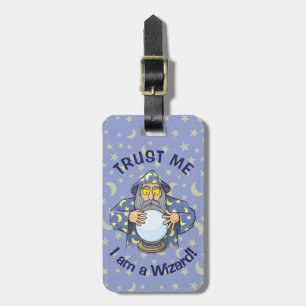 Wizard with Ball Luggage Tag