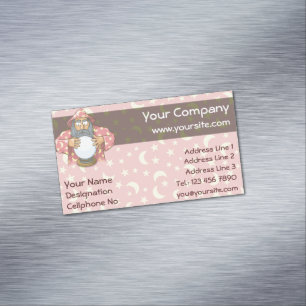 Wizard with Ball Magnetic Business Card
