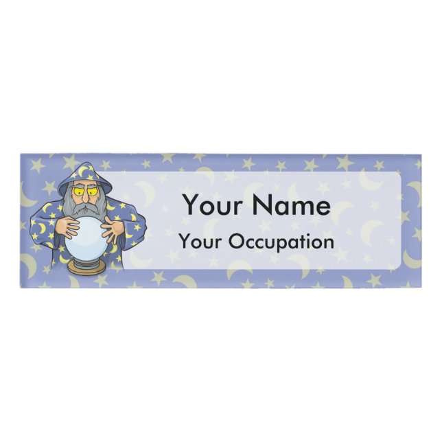 Wizard with Ball Name Tag (Front)