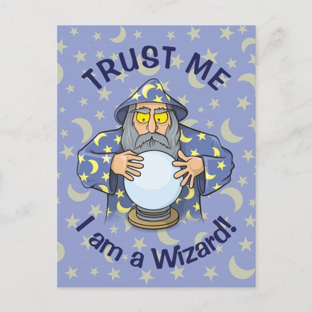 Wizard with Ball Postcard (Front)