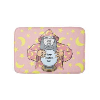 Wizard with your face bath mat