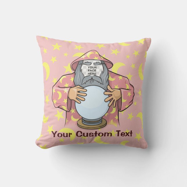 Wizard with your face cushion (Front)