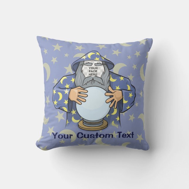 Wizard with your face cushion (Front)
