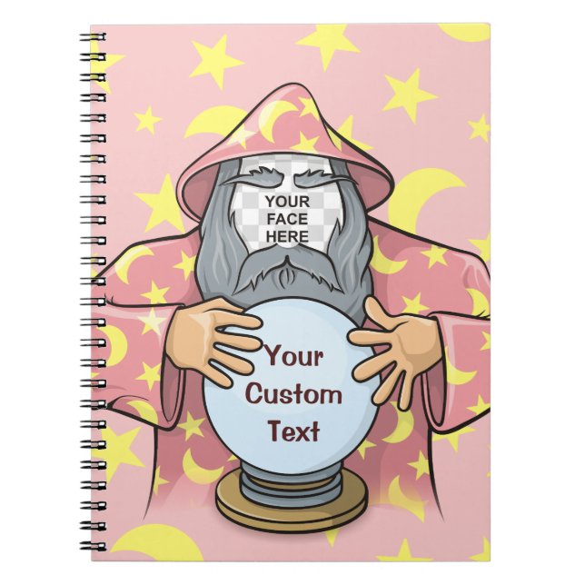 Wizard with your face notebook (Front)