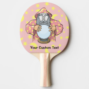 Wizard with your face ping pong paddle