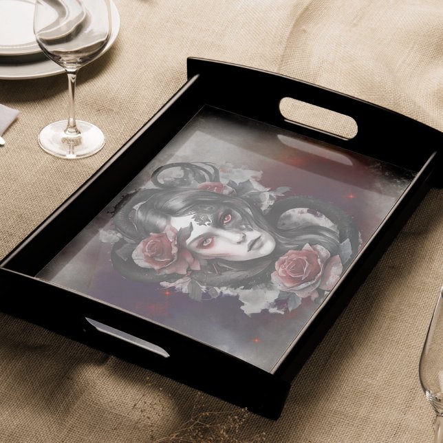 Wizardry | Dark Horned Demon with Glowing Red Eyes Tissue Paper (Creator Uploaded)