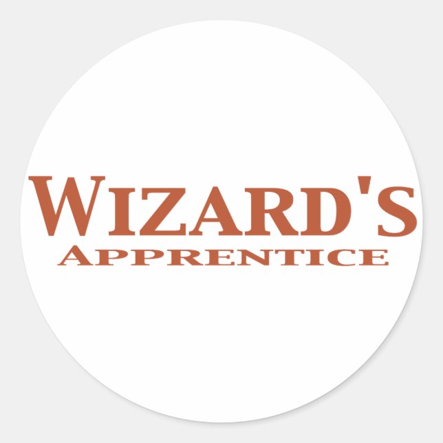Wizard's Apprentice Gifts Classic Round Sticker (Front)