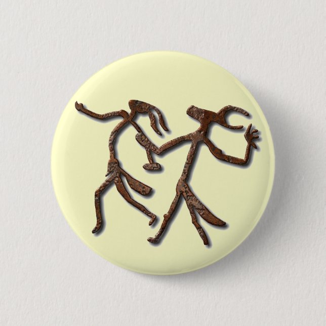 Wizards Dance-rust button (Front)