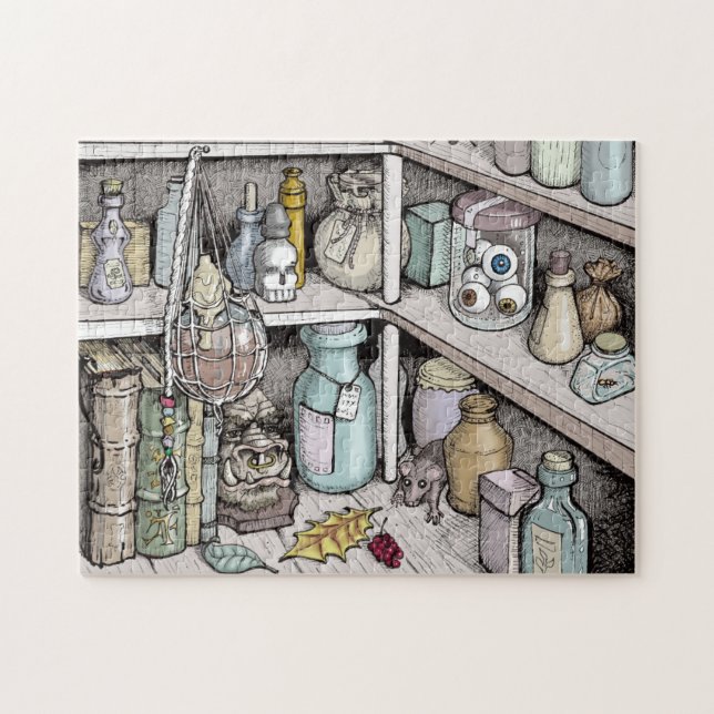 Wizard's Potion Cabinet Puzzle (Horizontal)