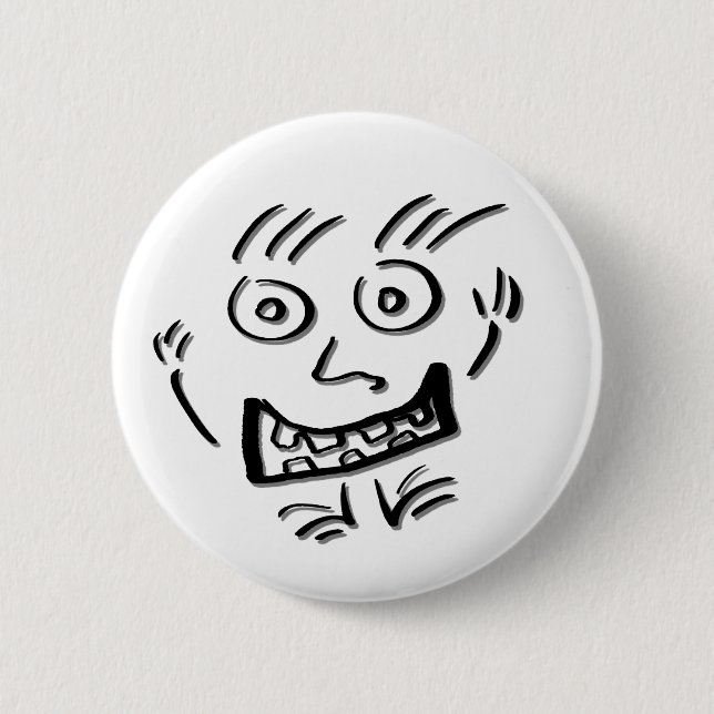 Wizzy Doodle Nut ds - 6 Cm Round Badge (Front)