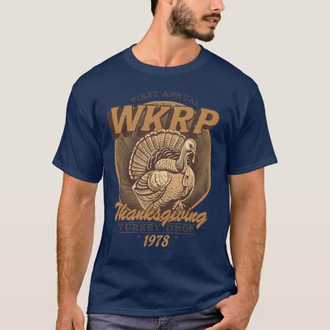 WKRPurkey Drop 1978 gift retro T-Shirt (Front)