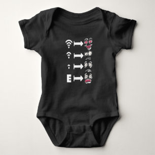 Wlan Fun Computer Scientist Hacker It Baby Bodysuit