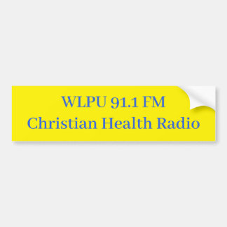 WLPU 91.1 FM Bumper Sticker
