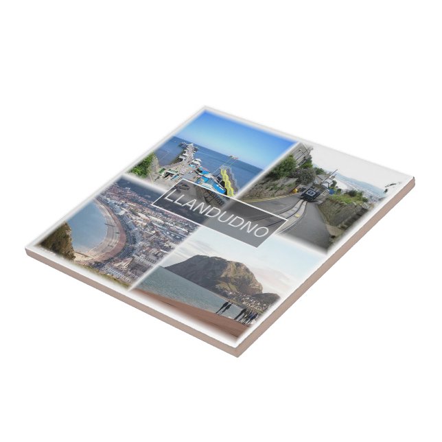 WLS006 LLANDUDNO, Wales, Ceramic Tile (Side)