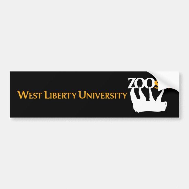 WLU Zoo Sci Bumper Sticker (Front)