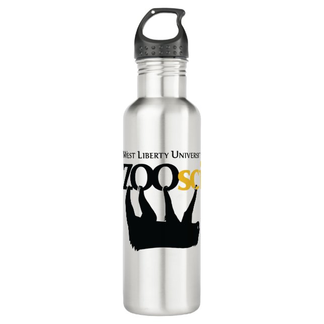 WLU Zoo Science Stainless Steel Water Bottle (Front)