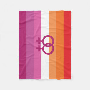 WLW Lesbian Pride Flag Fleece Blanket