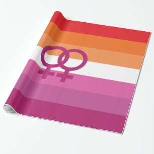 WLW Lesbian Pride Flag Wrapping Paper