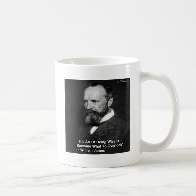Wm James "Being Wise" Quote Gifts Cards Mugs Etc (Right)