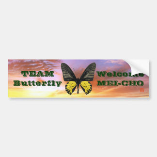 WM Kissaageha Team Butterfly Bumper Sticker