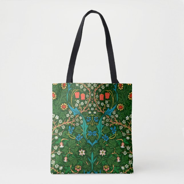 WM Morris Blackthorn Art Nouveau Pattern Tote Bag (Front)