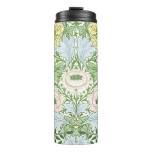 Wm Morris Myrtle Floral Art Nouveau Bright Thermal Tumbler