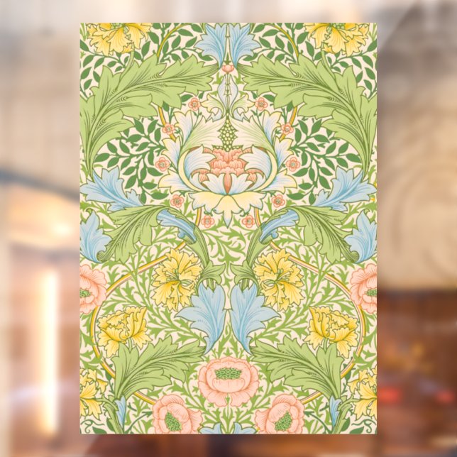 Wm Morris Myrtle Floral Art Nouveau Pastel (Sheet 2)