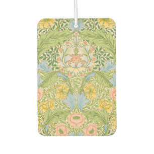 Wm Morris Myrtle Floral Art Nouveau Pastel Car Air Freshener