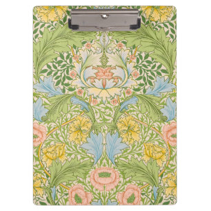 Wm Morris Myrtle Floral Art Nouveau Pastel Clipboard