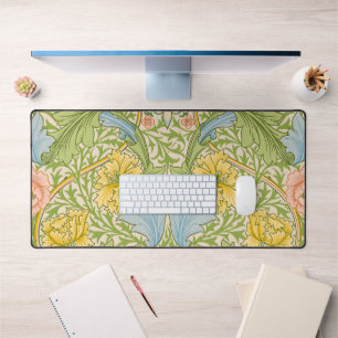 Wm Morris Myrtle Floral Art Nouveau Pastel Desk Mat